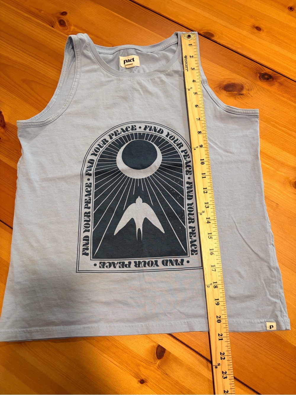 Pact Find Your Peace Organic Cotton Tank - Picture 4 of 7